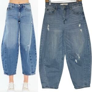 Kancan Addison High Rise Barrel Jeans